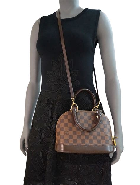 louis vuitton alma bb damier review|lv bag with braided handle.